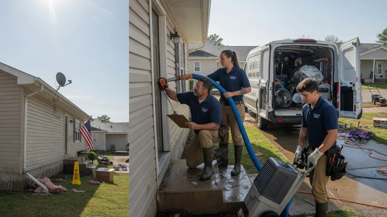 Ceiling Water Damage Restoration in Plainville, IN near me